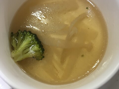 大根とブロッコリーの中華スープ(^^)